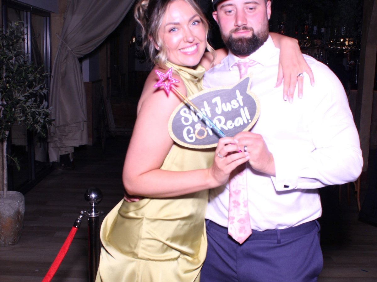 Photo booth at Stephanie & Peter’s Wedding, The River Barn